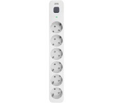 Сетевой фильтр Powercom SP-06W 5,0 м 5.0м (6 розеток) белый/серый (коробка)