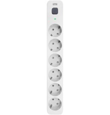 Сетевой фильтр Powercom SP-06W 1,8 м 1.8м (6 розеток) белый/серый (коробка)