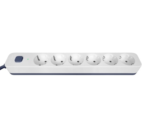 Сетевой фильтр Powercom SP-06W 1,8 м 1.8м (6 розеток) белый/серый (коробка)
