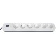 Сетевой фильтр Powercom SP-06W 1,8 м 1.8м (6 розеток) белый/серый (коробка)