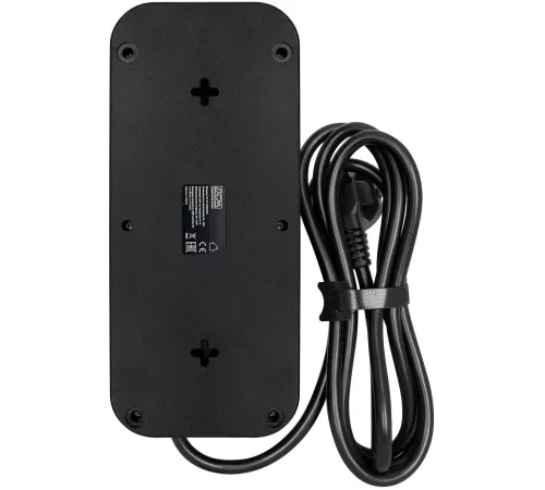 Сетевой фильтр Powercom SP-08 USB03AB 1,8 m 1.8м (8 розеток) черный (коробка)