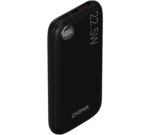 Мобильный аккумулятор Digma DGPF10B 10000mAh QC3.0/PD3.0 22.5W 3A USB-A/USB-C черный (DGPF10B22PBK) Мобильный аккумулятор Digma DGPF10B 10000mAh QC3.0/PD3.0 22.5W 3A USB-A/USB-C черный (DGPF10B22PBK)