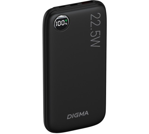 Мобильный аккумулятор Digma DGPF10B 10000mAh QC3.0/PD3.0 22.5W 3A USB-A/USB-C черный (DGPF10B22PBK) Мобильный аккумулятор Digma DGPF10B 10000mAh QC3.0/PD3.0 22.5W 3A USB-A/USB-C черный (DGPF10B22PBK)