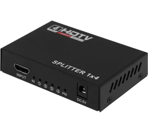 Сплиттер аудио-видео Premier 5-872-4 HDMI (f)/4xHDMI (f) черный Сплиттер аудио-видео Premier 5-872-4 HDMI (f)/4xHDMI (f) черный