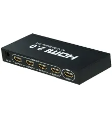 Сплиттер аудио-видео Premier 5-872-4V2 HDMI (f)/4xHDMI (f) черный
