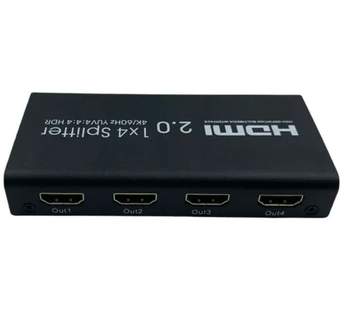 Сплиттер аудио-видео Premier 5-872-4V2 HDMI (f)/4xHDMI (f) черный