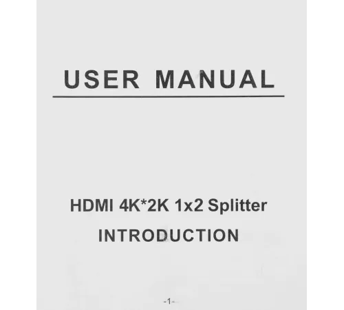 Сплиттер аудио-видео Premier 5-872-2 HDMI (f)/2хHDMI (f) черный