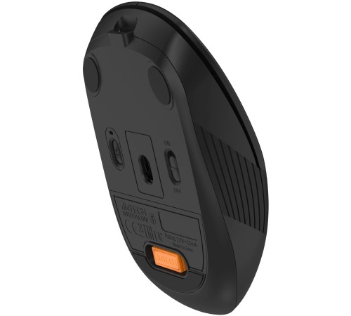 Мышь беспроводная A4Tech Fstyler FB10CS black (оптическая, silent, BT/Radio, USB, 4but, 2000dpi)(FB10CS USB STONE BLACK Мышь беспроводная A4Tech Fstyler FB10CS black (оптическая, silent, BT/Radio, USB, 4but, 2000dpi)(FB10CS USB STONE BLACK