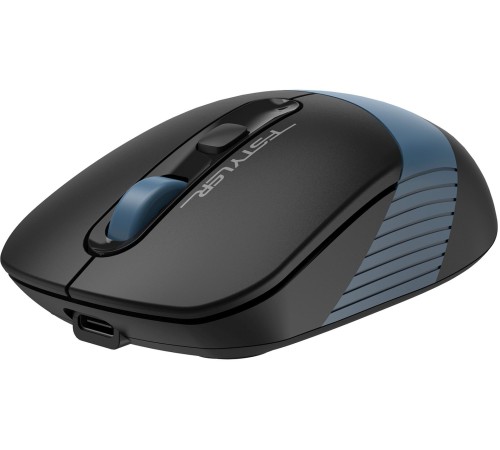 Мышь беспроводная A4Tech Fstyler FB10CS black/blue (оптическая, silent, BT/Radio, USB, 4but, 2000dpi)(FB10CS USB ASH BLUE)