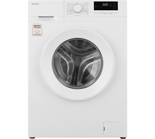 Стиральная машина Weissgauff WM 46106 Steam класс: A+ загр.фронтальная макс.:6кг белый Стиральная машина Weissgauff WM 46106 Steam класс: A+ загр.фронтальная макс.:6кг белый