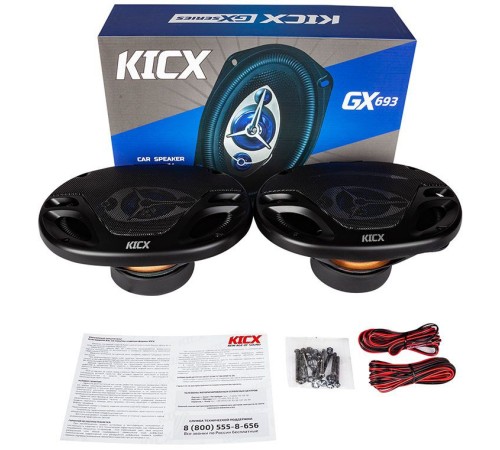 Колонки автомобильные Kicx GX-693 200Вт 92дБ 4Ом 15x23см (6x9дюйм) (ком.:2кол.) коаксиальные трехполосные Колонки автомобильные Kicx GX-693 200Вт 92дБ 4Ом 15x23см (6x9дюйм) (ком.:2кол.) коаксиальные трехполосные