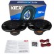 Колонки автомобильные Kicx GX-693 200Вт 92дБ 4Ом 15x23см (6x9дюйм) (ком.:2кол.) коаксиальные трехполосные