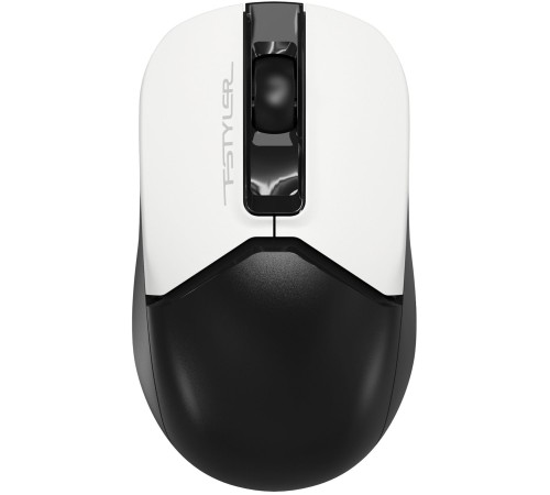 Мышь A4Tech Fstyler FB12S черный/белый оптическая (1200dpi) silent беспроводная BT/Radio USB (2but)