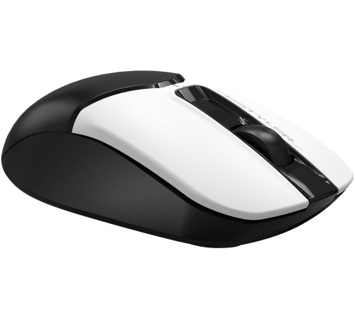 Мышь A4Tech Fstyler FB12S черный/белый оптическая (1200dpi) silent беспроводная BT/Radio USB (2but)