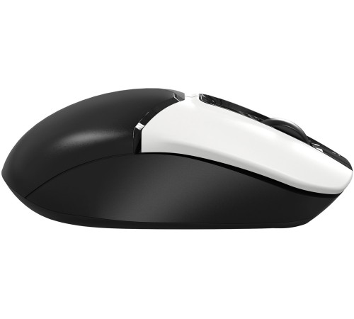 Мышь A4Tech Fstyler FB12S черный/белый оптическая (1200dpi) silent беспроводная BT/Radio USB (2but)