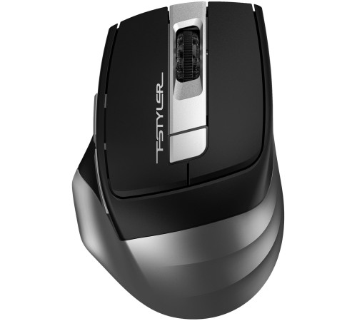 Мышь A4Tech Fstyler FB35S серый/черный оптическая (2000dpi) беспроводная BT/Radio USB для ноутбука (5but) Мышь A4Tech Fstyler FB35S серый/черный оптическая (2000dpi) беспроводная BT/Radio USB для ноутбука (5but)