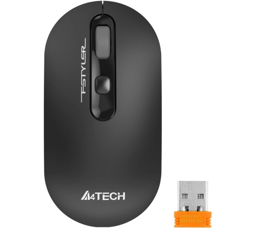 Мышь A4Tech Fstyler FG20S серый оптическая (2000dpi) silent беспроводная USB для ноутбука (3but)