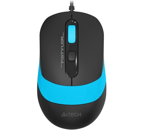 Мышь A4Tech Fstyler FM10S черный/голубой оптическая (1600dpi) silent USB (3but) Мышь A4Tech Fstyler FM10S черный/голубой оптическая (1600dpi) silent USB (3but)