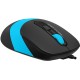 Мышь A4Tech Fstyler FM10S черный/голубой оптическая (1600dpi) silent USB (3but)