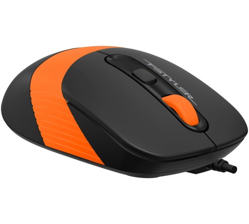 Мышь A4Tech Fstyler FM10S черный/оранжевый оптическая (1600dpi) silent USB (3but) Мышь A4Tech Fstyler FM10S черный/оранжевый оптическая (1600dpi) silent USB (3but)