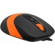 Мышь A4Tech Fstyler FM10S черный/оранжевый оптическая (1600dpi) silent USB (3but)