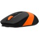 Мышь A4Tech Fstyler FM10S черный/оранжевый оптическая (1600dpi) silent USB (3but)