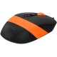 Мышь A4Tech Fstyler FM10S черный/оранжевый оптическая (1600dpi) silent USB (3but)