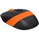 Мышь A4Tech Fstyler FM10S черный/оранжевый оптическая (1600dpi) silent USB (3but)