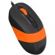 Мышь A4Tech Fstyler FM10S черный/оранжевый оптическая (1600dpi) silent USB (3but)