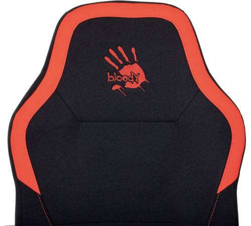 Кресло игровое A4Tech Bloody GC-190 черный/красный текстиль/эко.кожа крестов. пластик