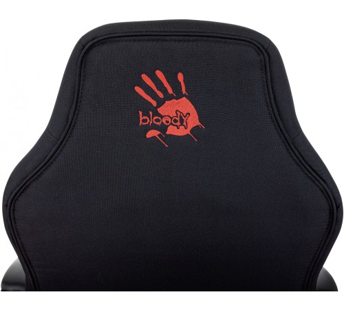 Кресло игровое A4Tech Bloody GC-190 черный/красный текстиль/эко.кожа крестов. пластик