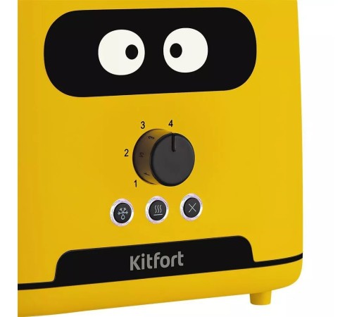 Тостер Kitfort КТ-4093-1 870Вт желтый Тостер Kitfort КТ-4093-1 870Вт желтый