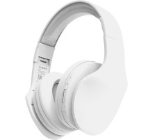 Гарнитура накладные Digma BT-17 белый/белый беспроводные bluetooth оголовье (BT17W)