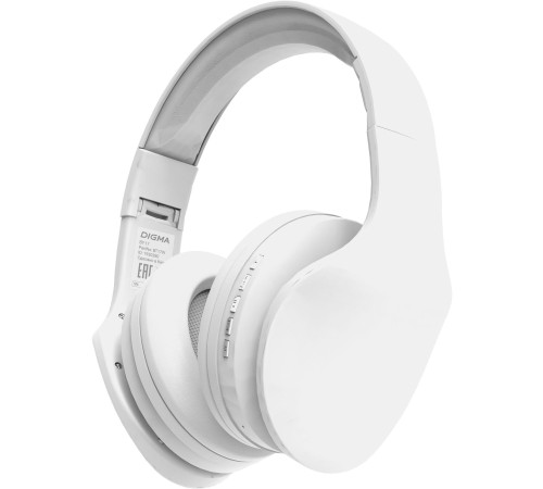 Гарнитура накладные Digma BT-17 белый/белый беспроводные bluetooth оголовье (BT17W) Гарнитура накладные Digma BT-17 белый/белый беспроводные bluetooth оголовье (BT17W)