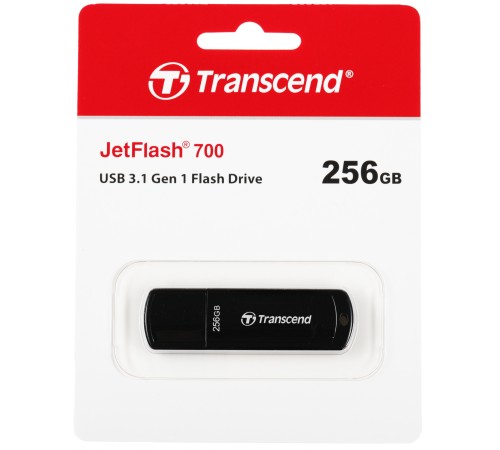 Флеш Диск Transcend 256Gb Jetflash 700 TS256GJF700 USB3.0 черный