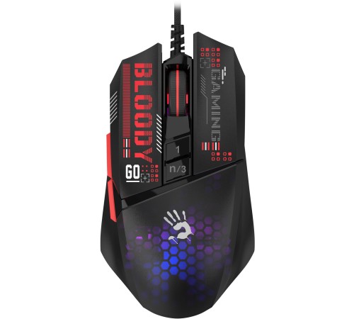 Мышь A4Tech Bloody W60 Max Mini черный оптическая (12000dpi) USB (9but) Мышь A4Tech Bloody W60 Max Mini черный оптическая (12000dpi) USB (9but)