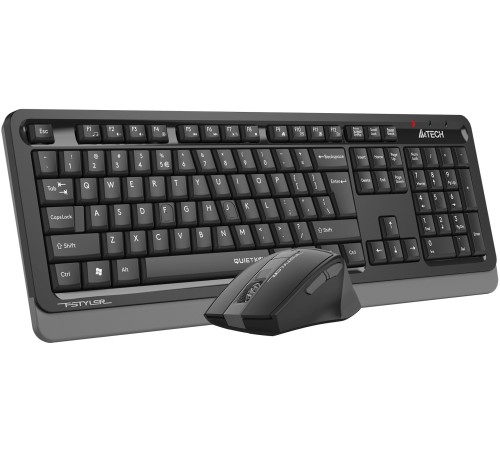 Клавиатура + мышь A4Tech Fstyler FGS1035Q клав:черный/серый мышь:черный/серый USB беспроводная Multimedia (FGS1035Q GREY) Клавиатура + мышь A4Tech Fstyler FGS1035Q клав:черный/серый мышь:черный/серый USB беспроводная Multimedia (FGS1035Q GREY)