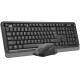 Клавиатура + мышь A4Tech Fstyler FGS1035Q клав:черный/серый мышь:черный/серый USB беспроводная Multimedia (FGS1035Q GREY)