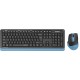Клавиатура + мышь A4Tech Fstyler FGS1035Q клав:черный/синий мышь:черный/синий USB беспроводная Multimedia (FGS1035Q NAVY BLUE)