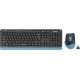 Клавиатура + мышь A4Tech Fstyler FGS1035Q клав:черный/синий мышь:черный/синий USB беспроводная Multimedia (FGS1035Q NAVY BLUE)