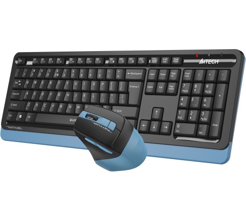 Клавиатура + мышь A4Tech Fstyler FGS1035Q клав:черный/синий мышь:черный/синий USB беспроводная Multimedia (FGS1035Q NAVY BLUE) Клавиатура + мышь A4Tech Fstyler FGS1035Q клав:черный/синий мышь:черный/синий USB беспроводная Multimedia (FGS1035Q NAVY BLUE)