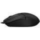 Мышь A4Tech Fstyler FM12ST черный оптическая (1200dpi) silent USB для ноутбука (2but)
