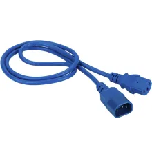 Кабель Lanmaster LAN-PP13/14-0.5-BL C13-С14 проводник.:3x0.75мм2 0.5м 220В 10А (упак.:1шт) синий