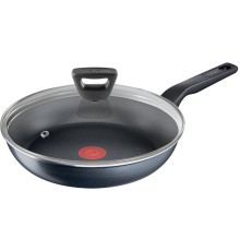 Сковорода Tefal Force 4218928 круглая 28см покрытие: антипригарное ручка несъемная (с крышкой) черный (9100048323)