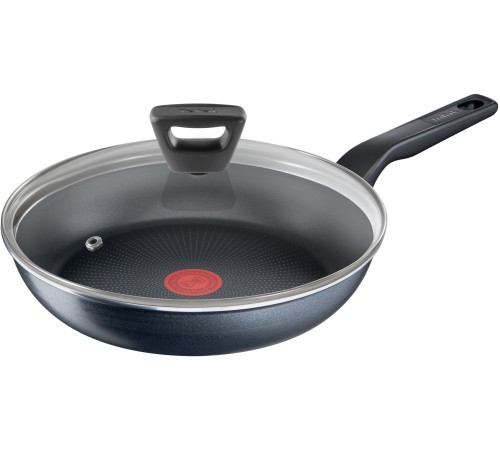 Сковорода Tefal Force 4218924 круглая 24см покрытие: антипригарное ручка несъемная (с крышкой) черный (9100048321)
