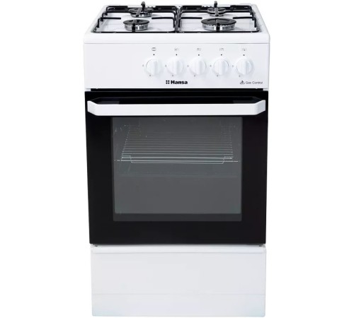 Плита Газовая Hansa FCGW510029A белый реш.сталь Плита Газовая Hansa FCGW510029A белый реш.сталь
