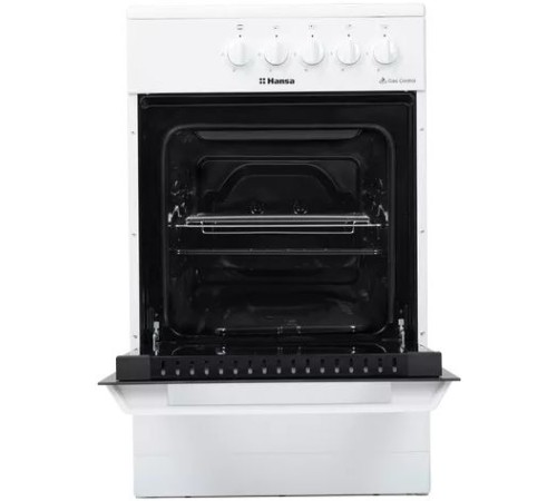 Плита Газовая Hansa FCGW510029A белый реш.сталь Плита Газовая Hansa FCGW510029A белый реш.сталь