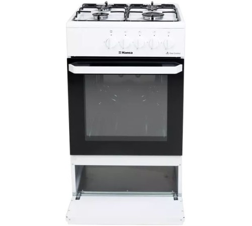Плита Газовая Hansa FCGW510029A белый реш.сталь Плита Газовая Hansa FCGW510029A белый реш.сталь