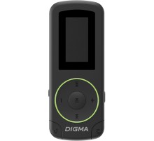Плеер Flash Digma R4 8Gb черный/0.8"/FM/microSDHC/clip