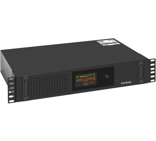 Exegate EX293851RUS ИБП ExeGate ServerRM UNL-2000.LCD.AVR.2SH.3C13.USB.2U <2000VA/1200W, Color LCD, AVR, 2*Schuko+3*C13, USB, 2U, установка в стойку, Black> Exegate EX293851RUS ИБП ExeGate ServerRM UNL-2000.LCD.AVR.2SH.3C13.USB.2U <2000VA/1200W, Color LCD, AVR, 2*Schuko+3*C13, USB, 2U, установка в стойку, Black>